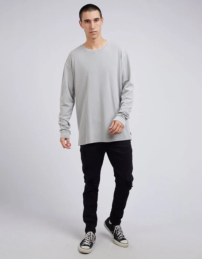 Pique Long Sleeve Grey