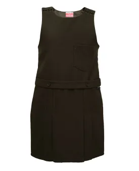 Plain brown pinafore
