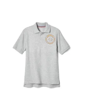 Polo Youth Unisex Beehive Logo S/S Black and Grey 6-12th grade Youth Size