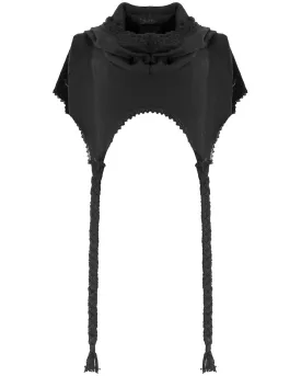 Punk Rave Diobella Womens Gothic Hooded Scarf Shawl