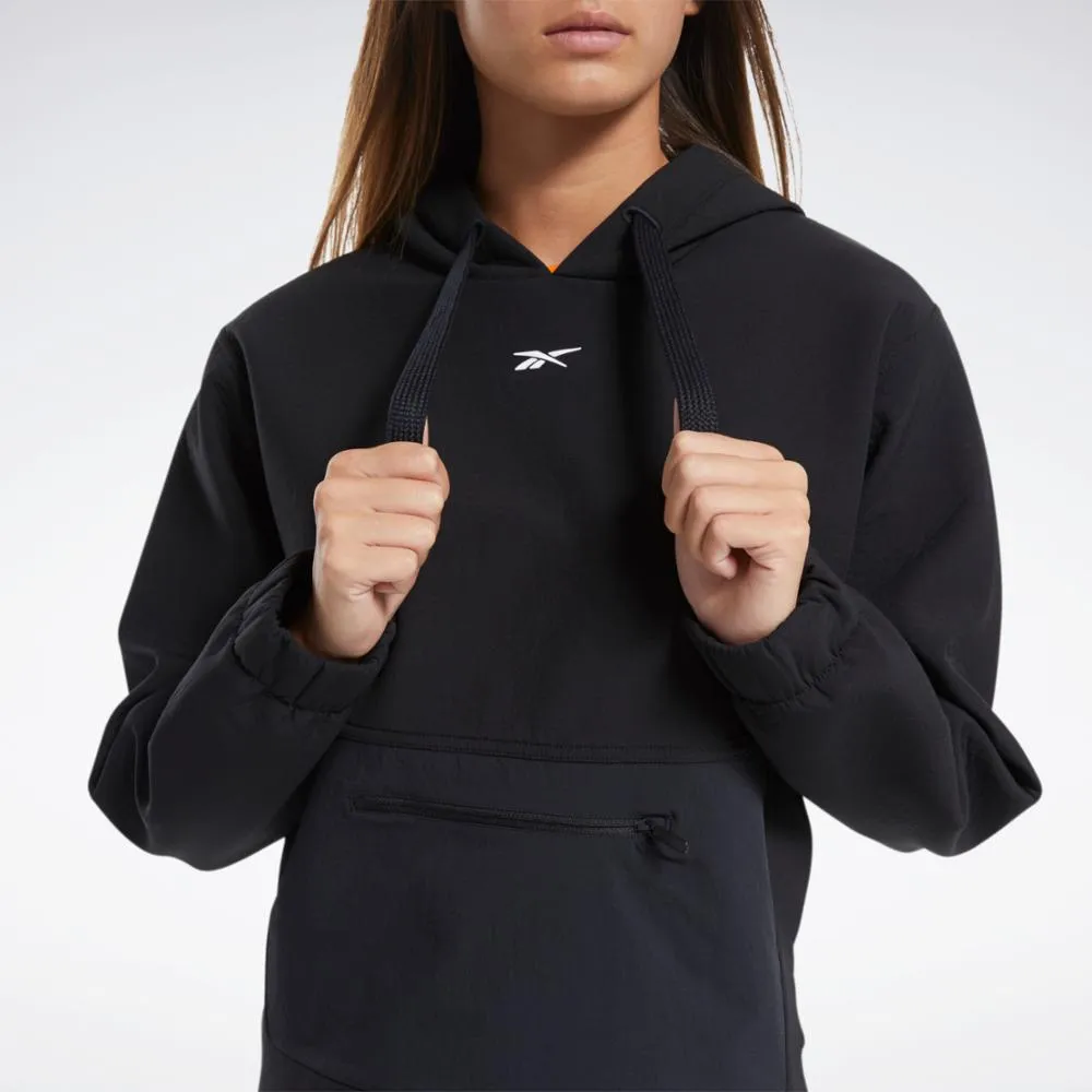 Reebok Apparel Women Reebok Edgeworks Hoodie BLACK