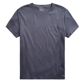 RRL by Ralph Lauren Garment-Dyed Crewneck T-Shirt Blue