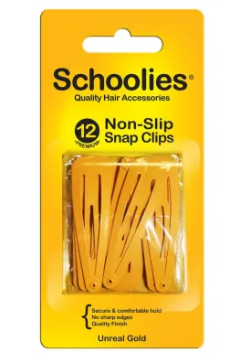 Schoolies Snap Clips 12pc - Unreal Gold