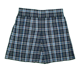 Shorts, Plaid #120 Elastic Back