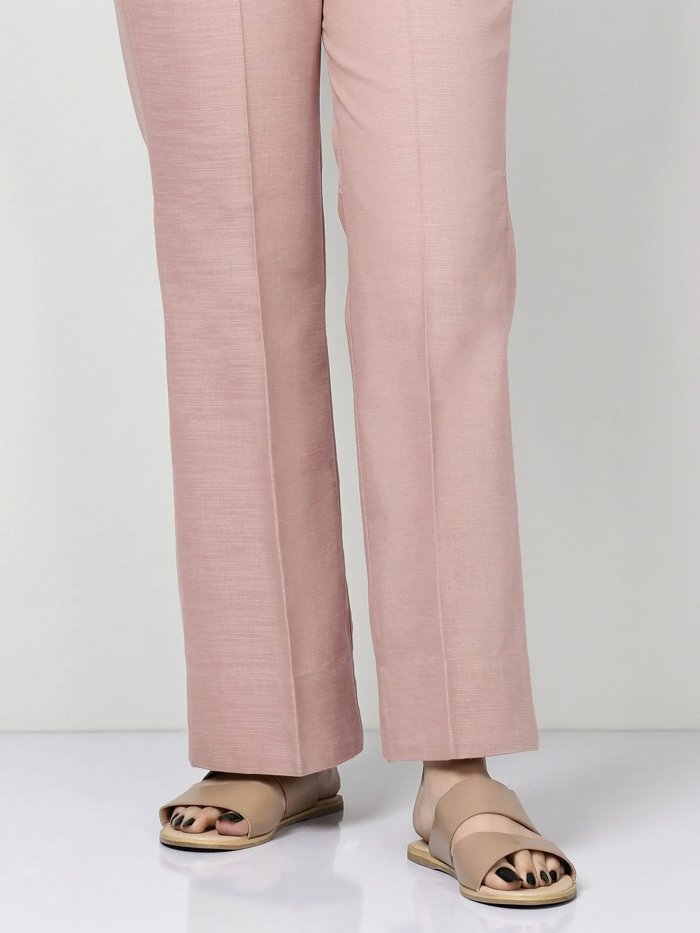 Silk Bootcut Pants