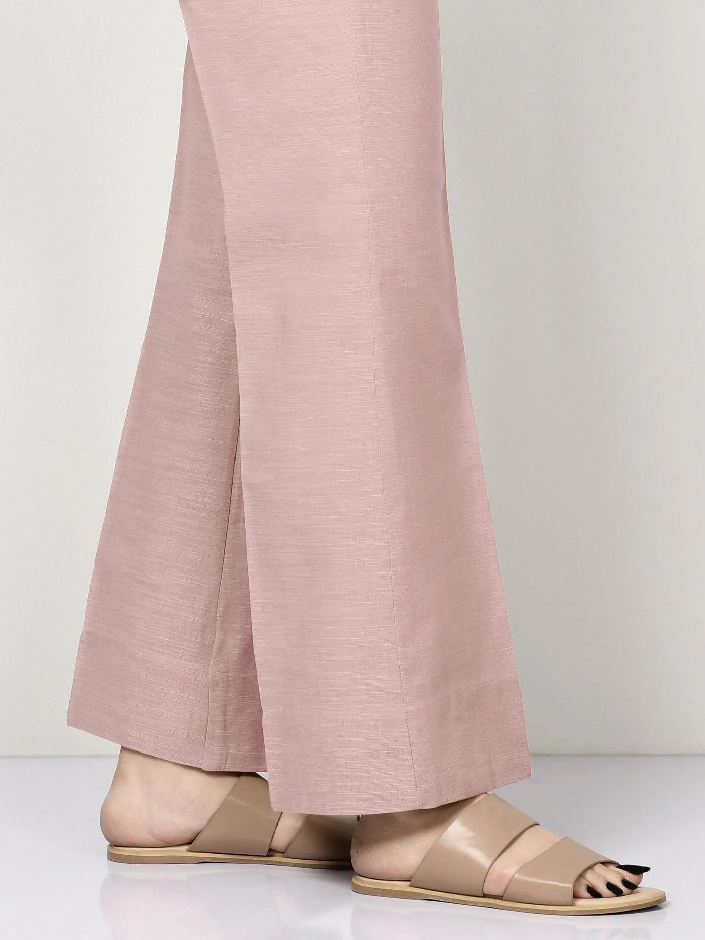 Silk Bootcut Pants
