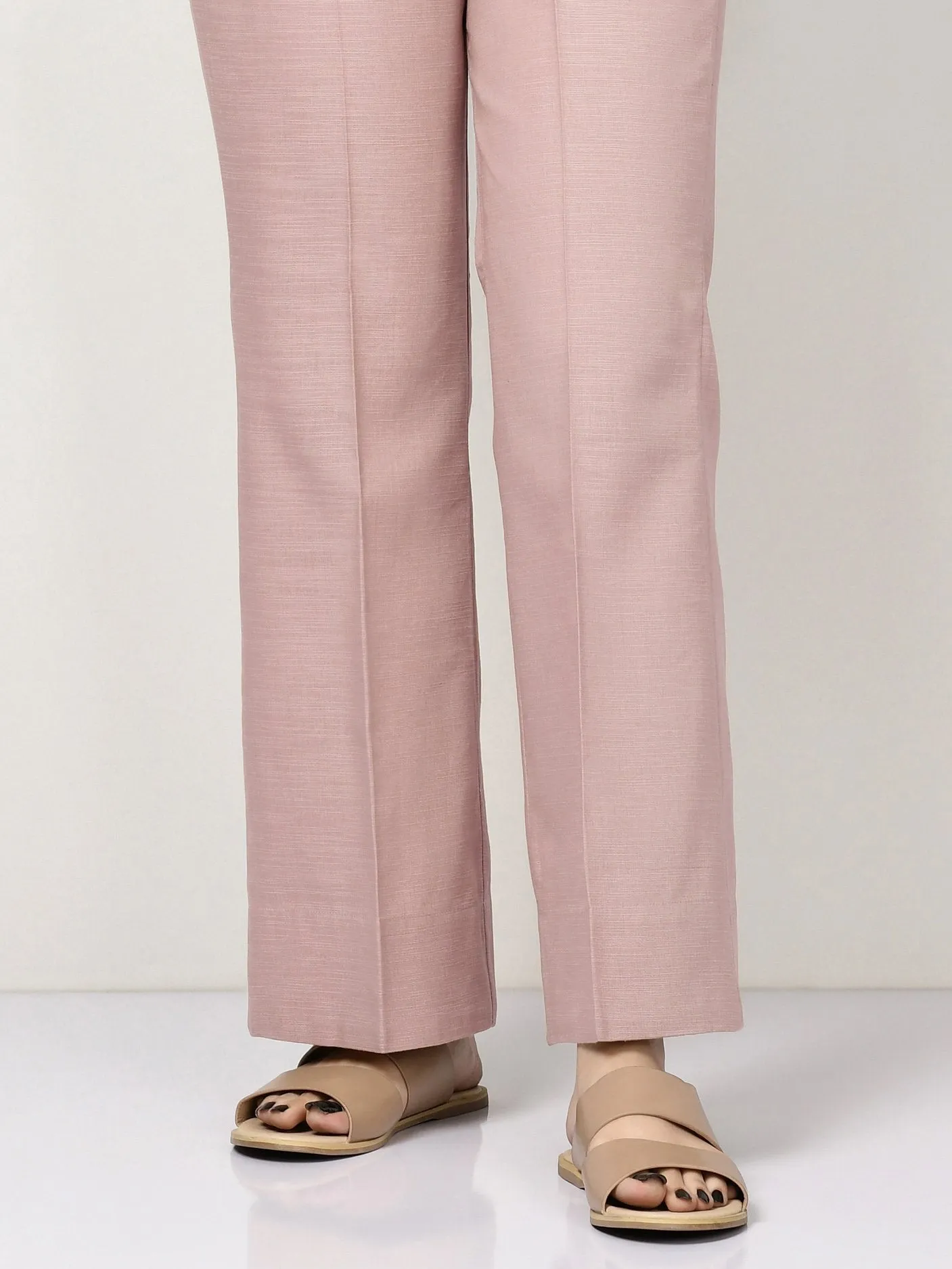 Silk Bootcut Pants