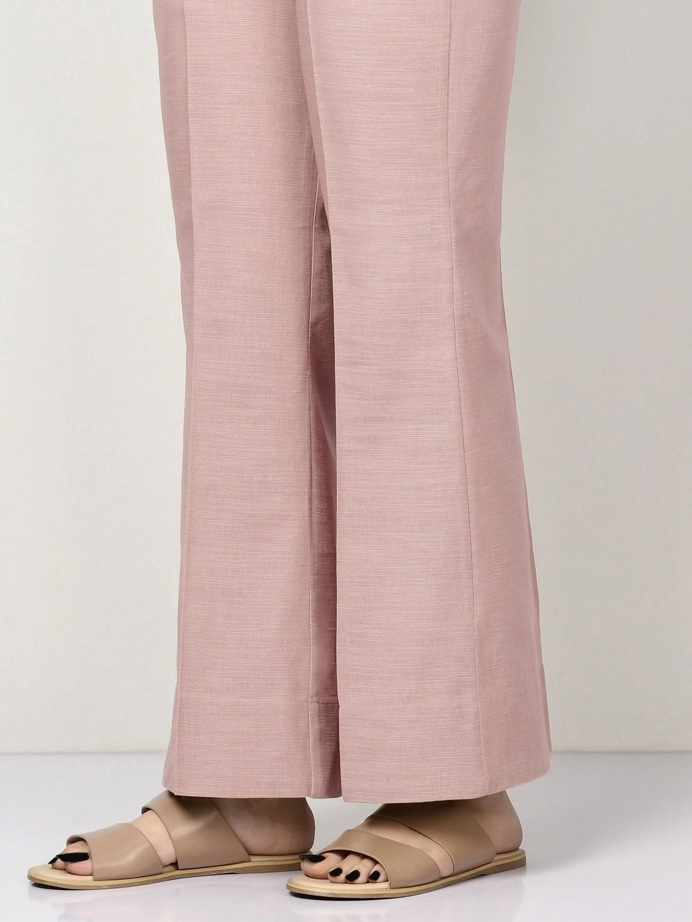 Silk Bootcut Pants