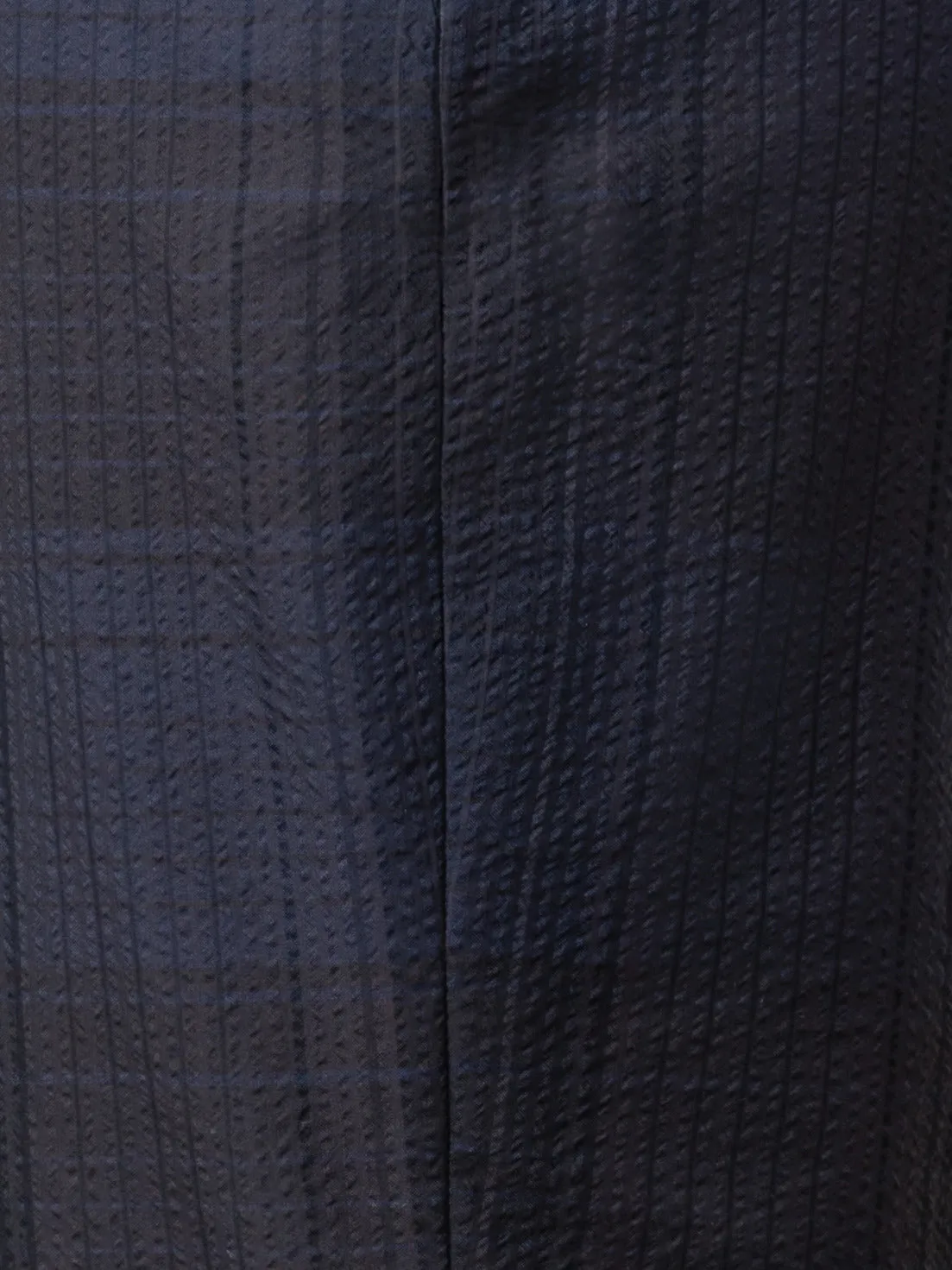 Slight Bootcut Pants in Silk Cotton Seersucker