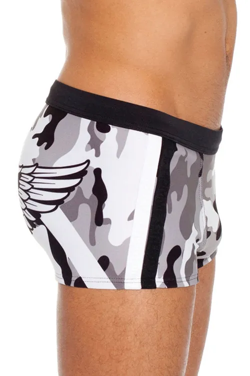 Solstice Gray Camo Swim Trunk by Gregg Homme - Closeout