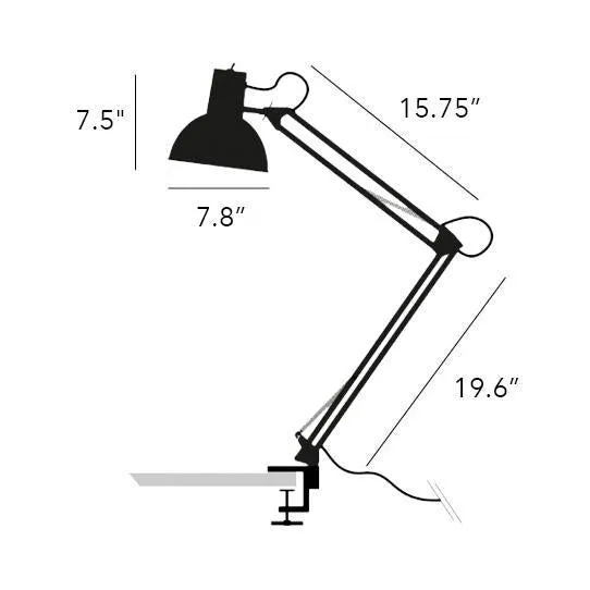 Spring Balanced Clamp Lamp