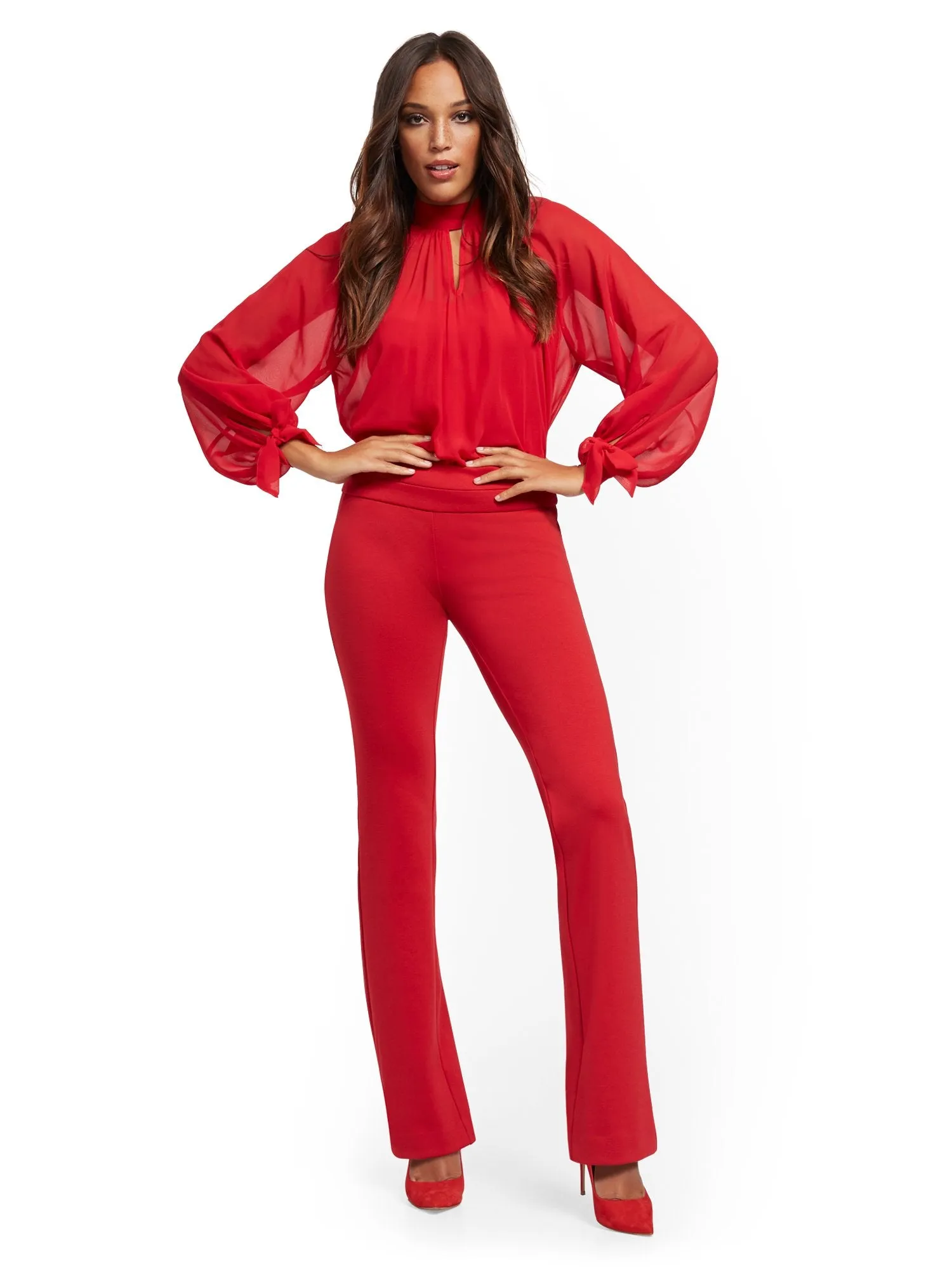 Tall Whitney Pull-On Bootcut Pant - Ponte - 7th Avenue