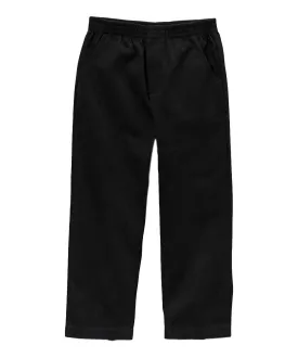 unik Boy's Black Uniform All Elastic Waist Pull-on Pants 4-12