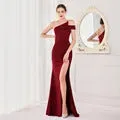 V-Neck Mermaid Dress with Shawl, Long Formal Prom Party Gown, Sequins Sleeveless, Sexy Evening Dress, Plus Size