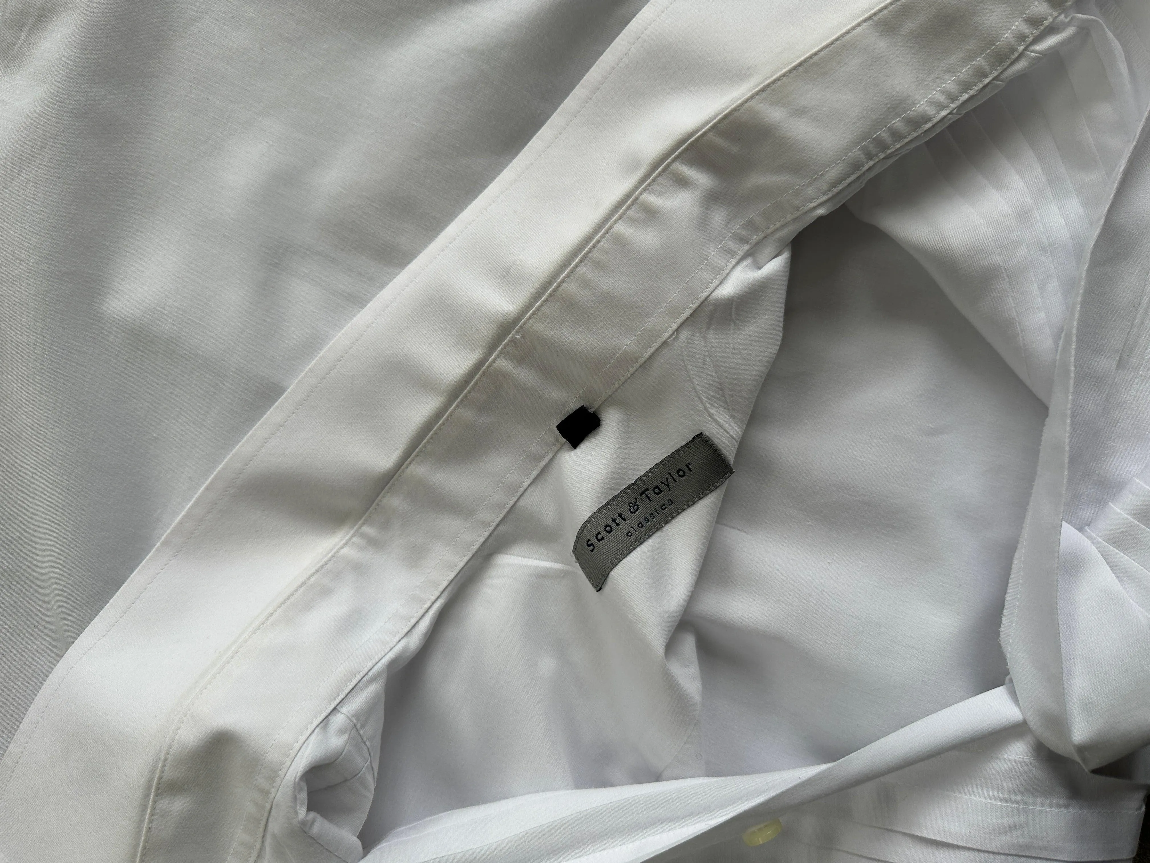 Vintage Pleated Tuxedo Dress Shirt - XL/XXL