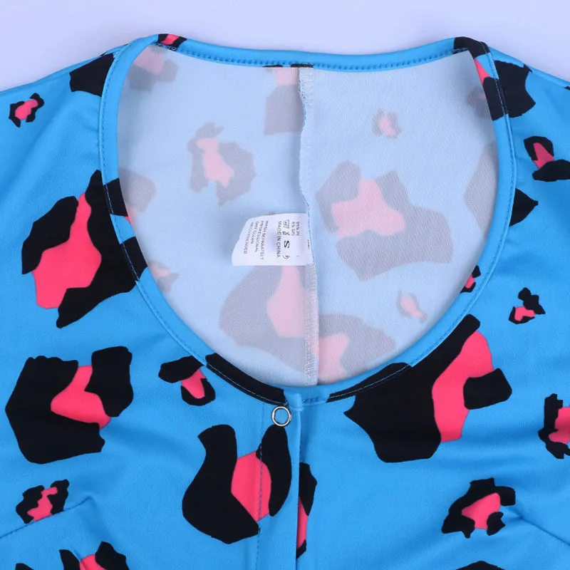 Women Long Sleeve Short Sleepwear Onesie