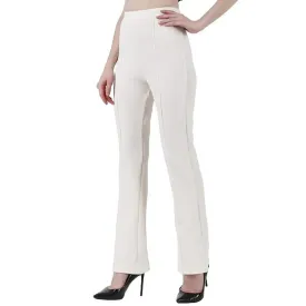 Women Trendy Bootcut Trousers Bellbottom Straight Trousers Pants Pack of 2