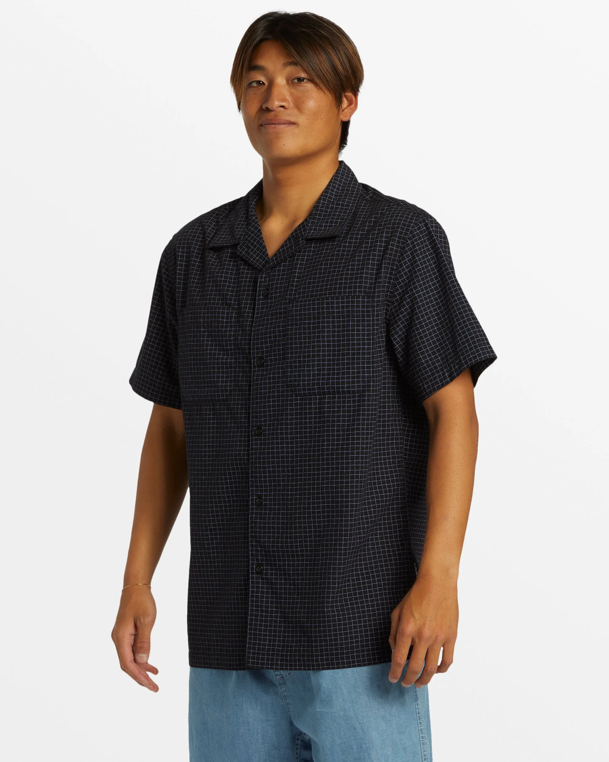 XY Grid Casual Short Sleeve Shirt -
