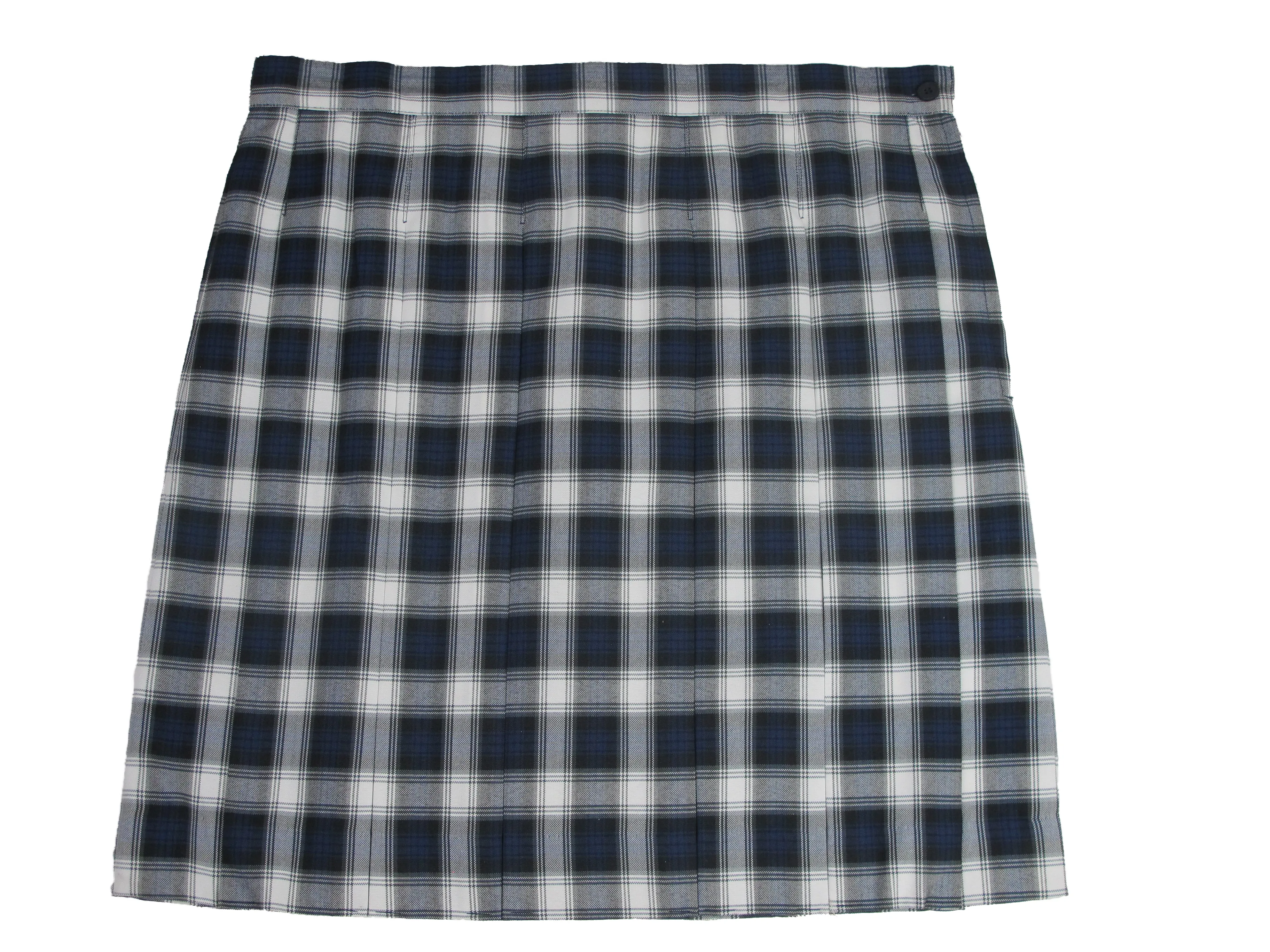 Youth Skirt, Plaid #64 kick Pleat knee length