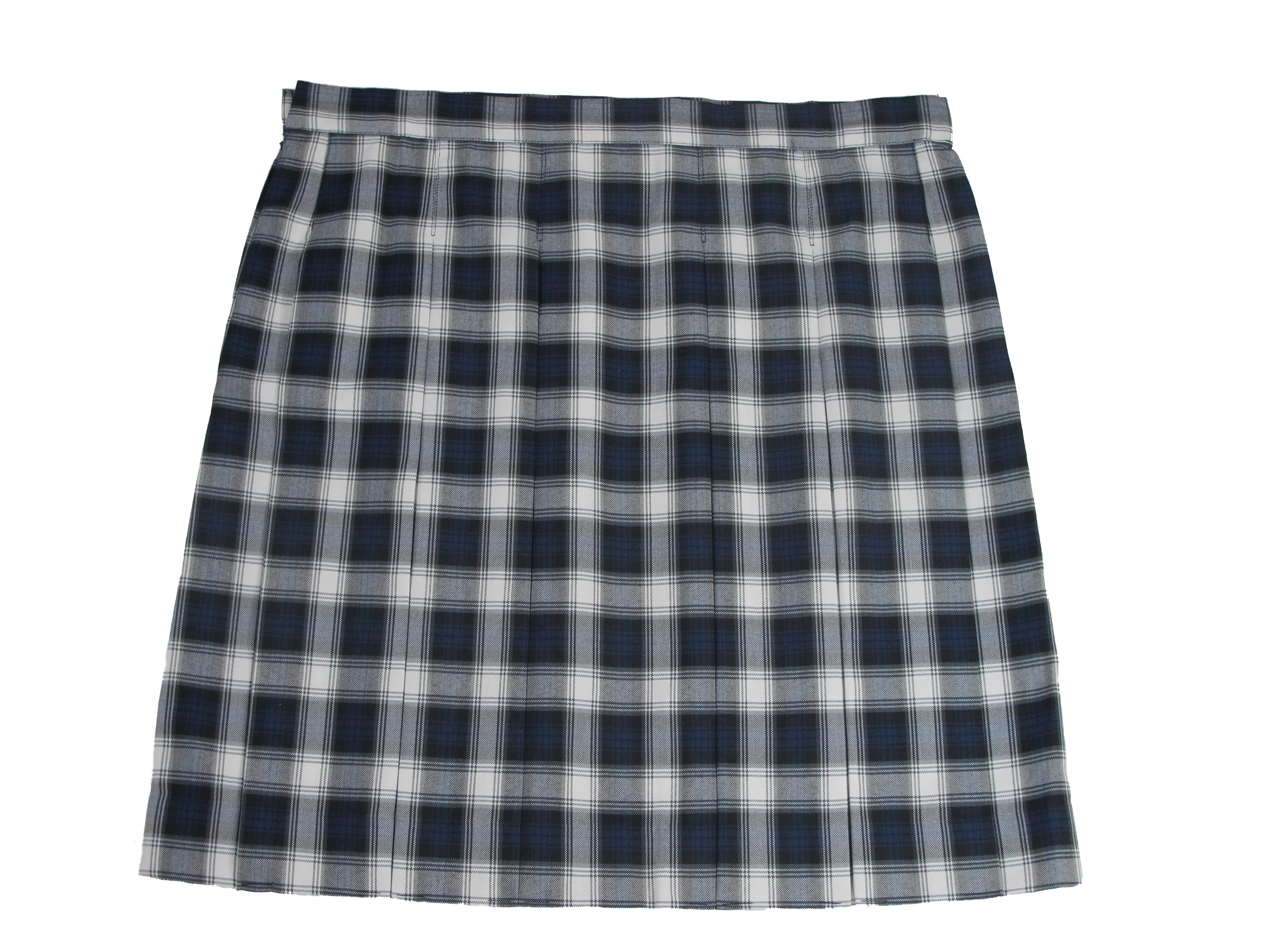 Youth Skirt, Plaid #64 kick Pleat knee length